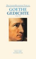 Gedichte 1756-1799 Goethe Johann Wolfgang