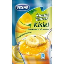 Gellwe, kisiel bananowo-cytrynowy, 30 g