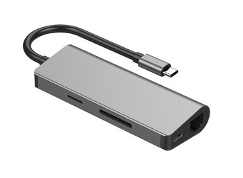 Gembird, Adapter USB-C Hub HDMI 1xUSB-C GbE 2xUSB-A Card PD - Gembird