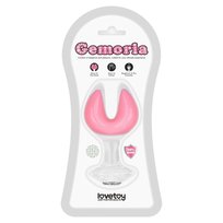 Gemoria Silicone Butt Plug - Dual Crescent (Glow-In-The-Dark) Admiranda