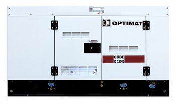 Generator Agregat Prądu AVR Diesel 13kW 230/400V prądotwórczy trójfazowy 3 fazy 17 kVA Optimat IQ13000 CUBE przemysłowy - Optimat