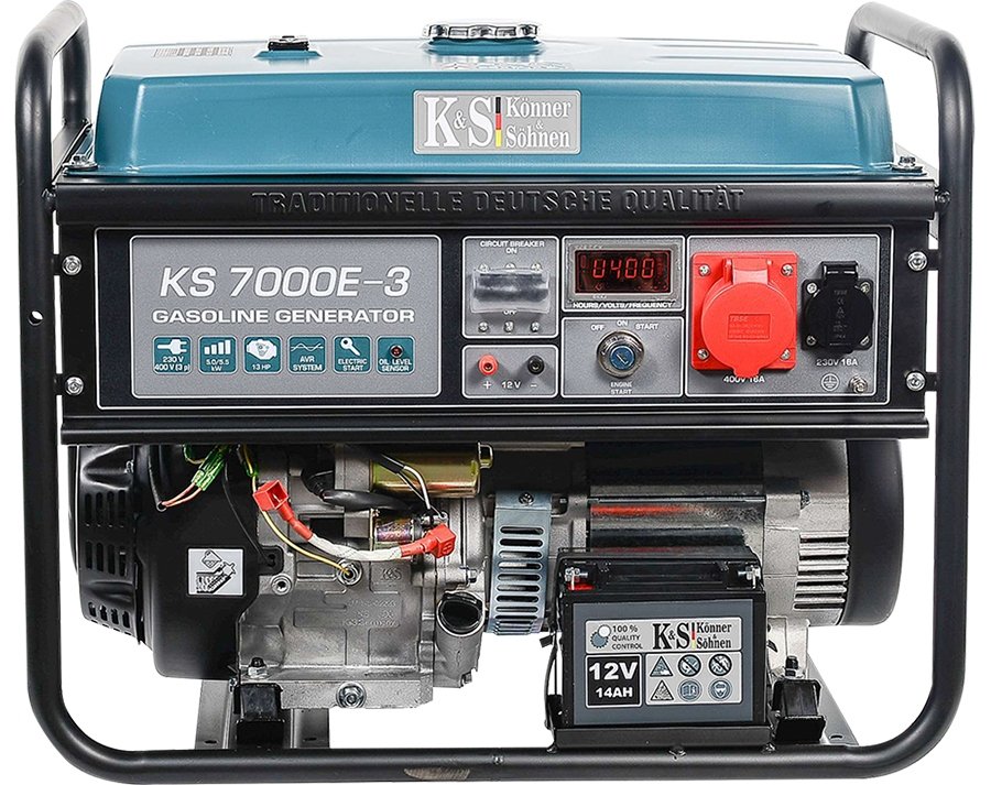 Generator benzynowy KÖNNER & SÖHNEN, 5,0kW, 230/400V, KS 7000E-3