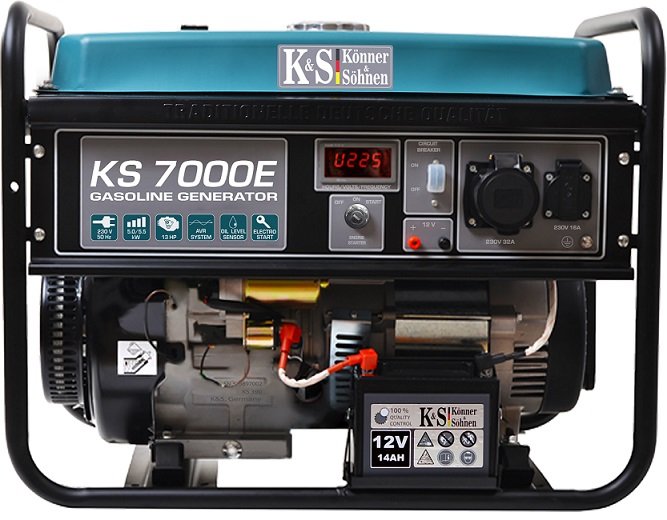 Generator benzynowy KÖNNER & SÖHNEN, 5,0kW, 230V, KS 7000E