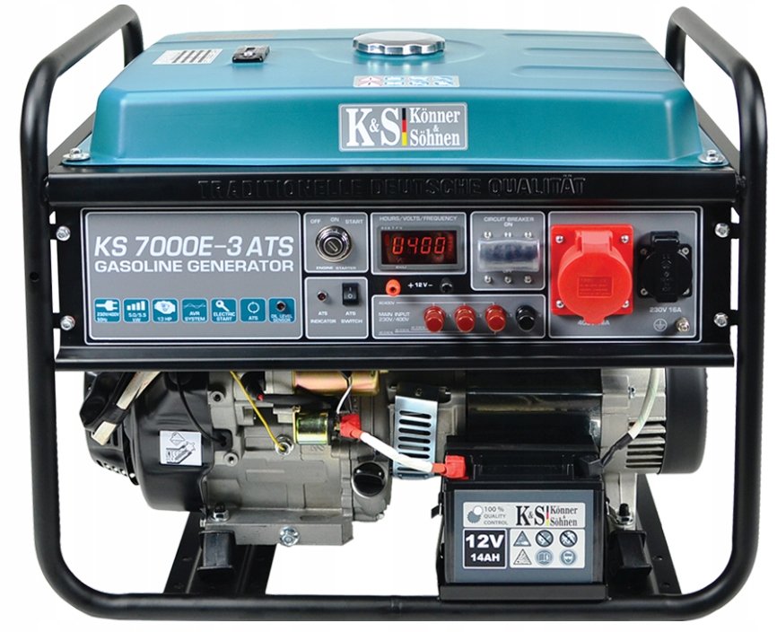 Generator benzynowy KÖNNER & SÖHNEN, 5,0kW, 400V, KS 7000E-3 ATS