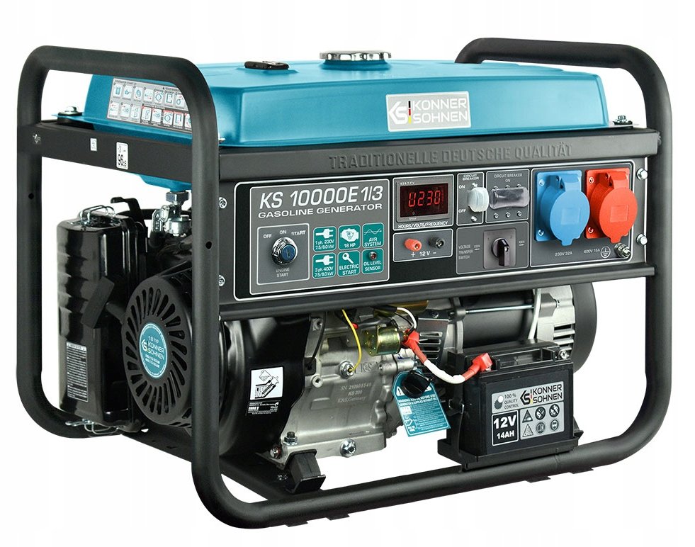 Generator benzynowy KÖNNER & SÖHNEN, 7,5 kw, 230-400 V