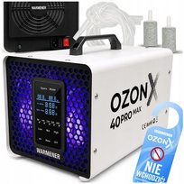 Generator Ozonu Kwarcowy 40 G/H WARMENER OzonX 40Pro Max Ozonator Oczyszczacz Powietrza Samochodowy Wody 180W