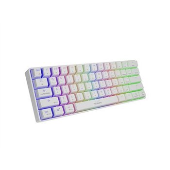 Genesis THOR 660 RGB Gaming keyboard, RGB LED light, US, White, Bluetooth, Wired, Wireless connection, Gateron Red Switch - Genesis