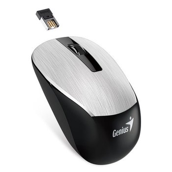 Genius Mysz Nx-7015, 1600Dpi, 2.4 [Ghz], Optyczna, 3Kl., Bezprzewodowa Usb, Srebrna, Aa - Genius