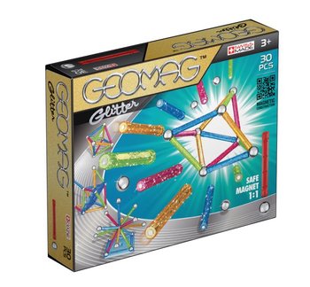 Geomag Color Glitter, klocki magnetyczne, G531 - Geomag