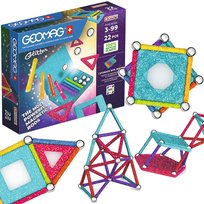 Geomag, klocki, Glitter Recycled 22 el., G534