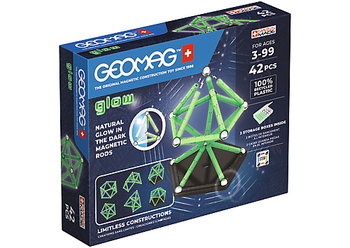 Geomag, klocki, Glow Recycled 42 el, G329 - Geomag