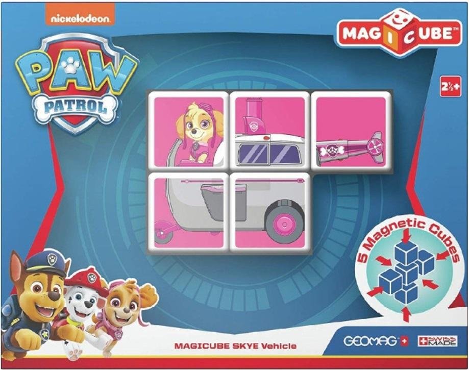 Geomag, klocki magnetyczne, MagiCube PawPatrol - Skye Vehicle-Zdjęcie-0