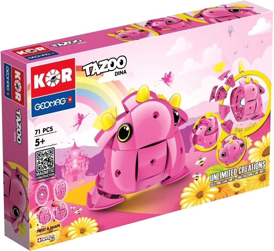 Geomag Kor, Tazoo Dina, klocki magnetyczne Kor-605