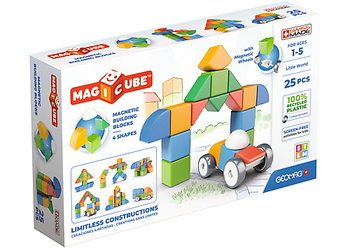 Geomag,  Magicube 4 Shapes Recycled World 25 pcs, G204 - Geomag