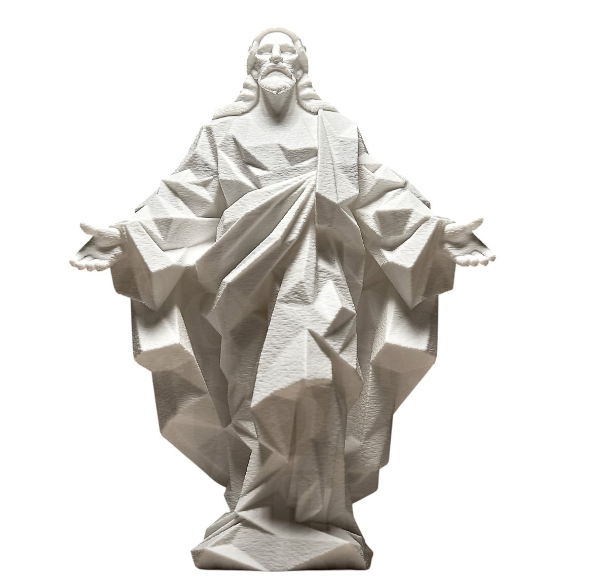 Geometryczna figura Jezusa – nowoczesna dekoracja religijna 3D - 15 cm ...