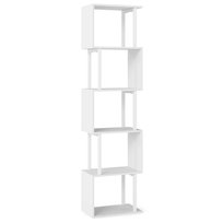 Geometryczny 6-poziomowy regał na książki Regał do salonu COSTWAY