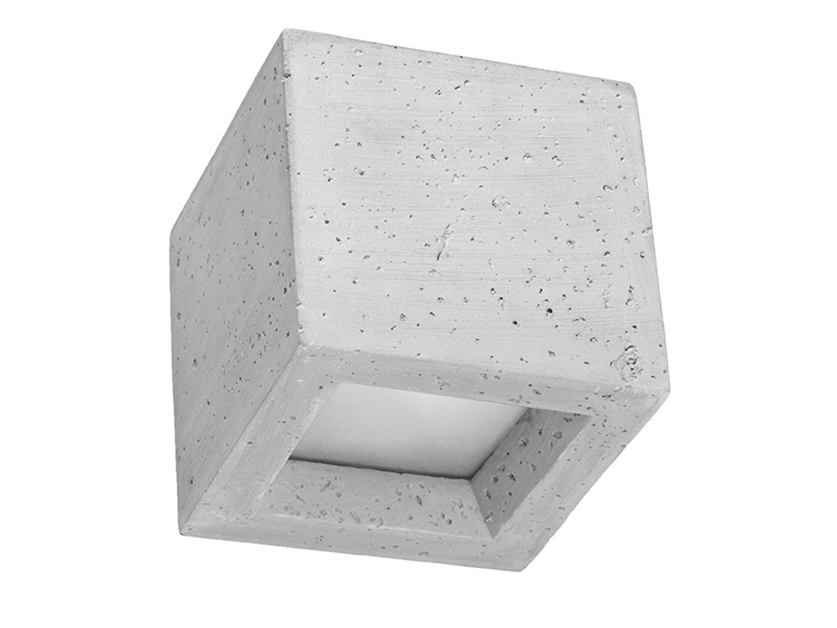 Iga Iga Geometryczny Kinkiet Betonowy Sześcian Ludus