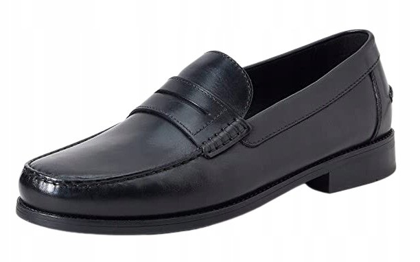 Geox Geox Męskie Mokasyny Czarne Wsuwane Skóra 40 Żuo