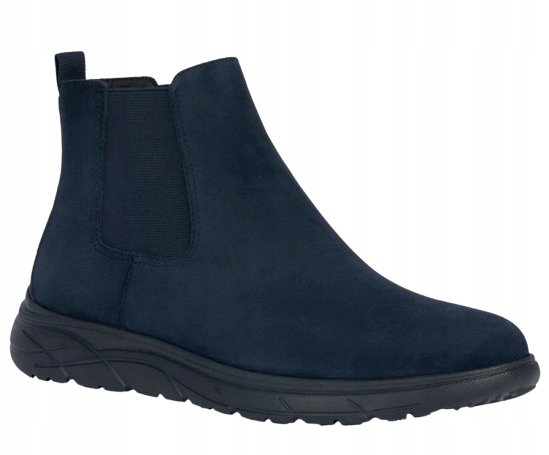 Geox Geox Portello Męskie Sztyblety Wsuwane Granatowe Skórzane 39 J1A