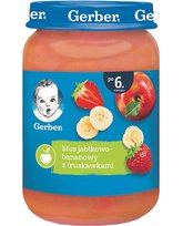 Gerber Deserek Jabłko Banan Truskawka 190G