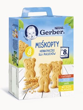 Gerber, Miśkopty Herbatniczki dla niemowląt po 8 miesiącu, 180 g - Nestle