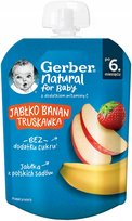 GERBER MUS JABŁKO BANAN TRUSKAWKA 80 G