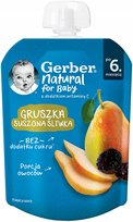 GERBER NATURAL MUS GRUSZKA, SUSZONA ŚLIWKA, 80G