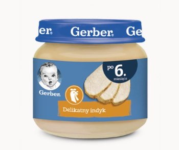 Gerber, Obiadek Delikatny indyk dla niemowląt po 6 miesiącu, 80 g - Gerber