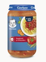 Gerber, Obiadek Spaghetti po bolońsku dla dzieci po 12 miesiącu, 250 g
