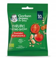 GERBER ORGANIC CHRUPKI POMIDOR MARCHEWKA 7G