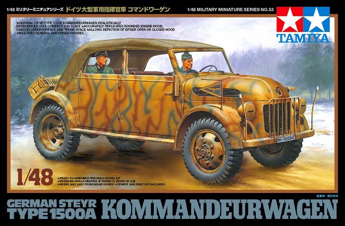 Zdjęcia - Model do sklejania (modelarstwo) TAMIYA German Steyr Type 1500A Kommandeurwagen 1:48  32553 