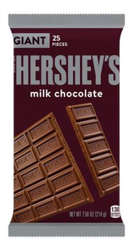 Giant- Hershey`s milk chocolate Gigantyczny Batonik Z Mlecznej Czekolady214g - Giant