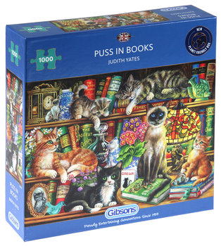 Gibsons, puzzle, Koty w książkach, 1000 el. - Gibsons