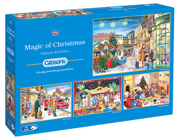 Gibsons, puzzle, Magia świąt Bożego Narodzenia, 4x500 el. - Gibsons