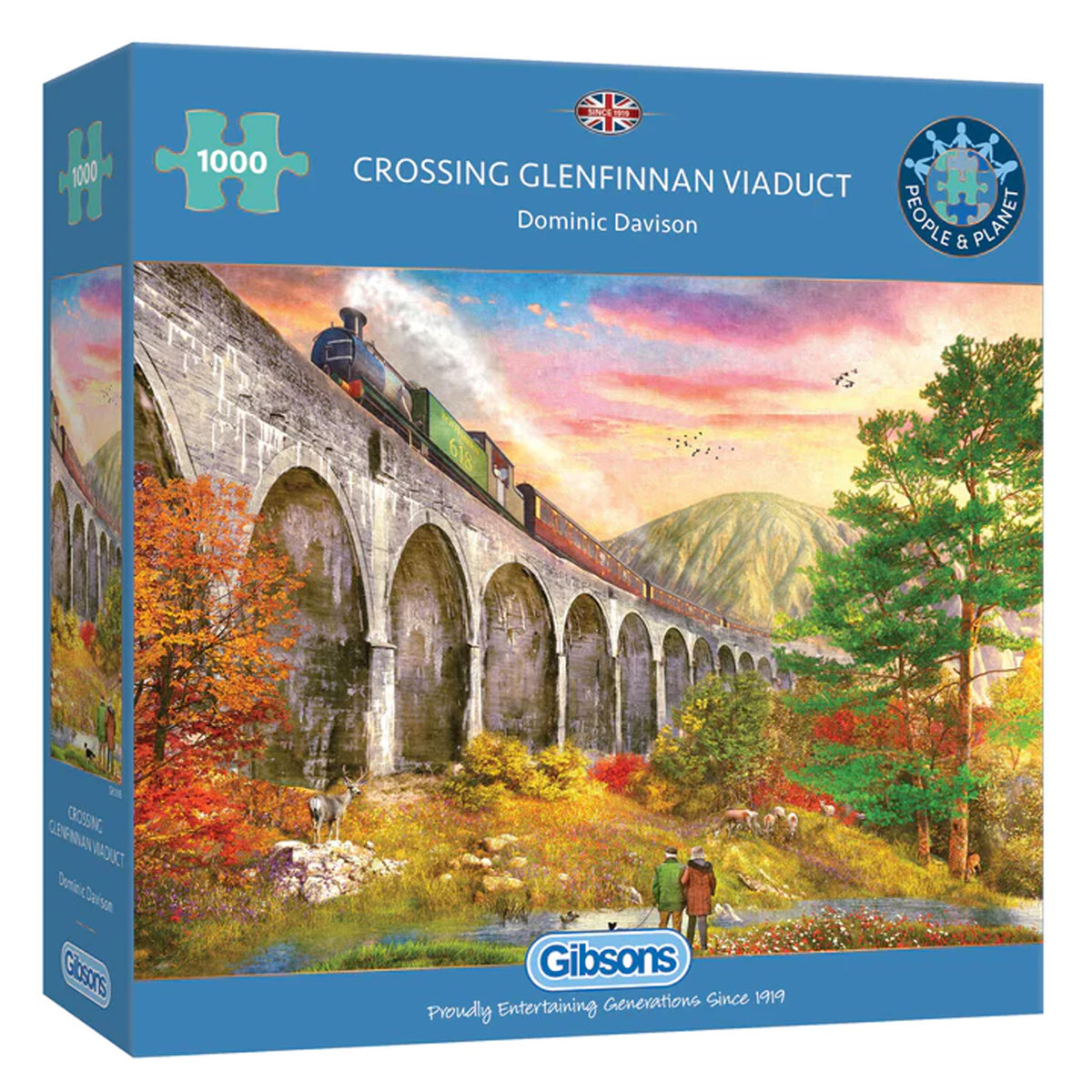 Puzzle 1000 Pezzi Gibsons | Lago Di Como Al Tramonto, 68x49 Cm, Poster Incluso