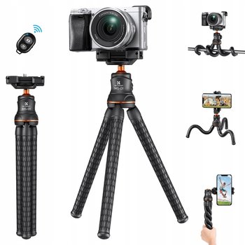 Giętki Statyw elastyczny K&F Do Aparatu Telefonu Tripod + Pilot Bluetooth - K&F Concept