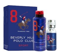 beverly hills polo club beverly hills polo club sport 8 woda toaletowa 100 ml   zestaw  
