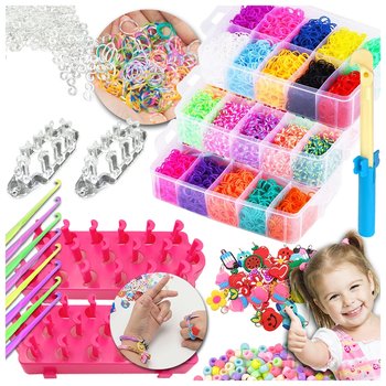 Giga Zestaw Gumki Do Robienia Bransoletek Duży Xxxl 15000 Prezent Urodziny - MTA Trading