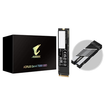 Gigabyte AORUS Gen4 7300 SSD 2TB M.2 PCI Express 4.0 3D TLC NAND NVMe - Gigabyte