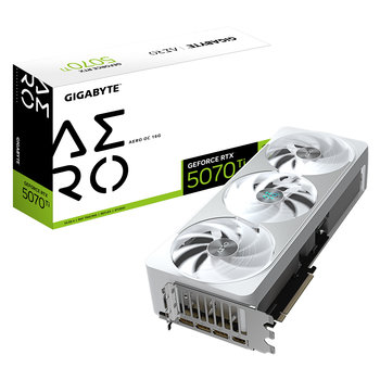 Gigabyte GeForce RTX 5070 Ti Aero OC 16GB GDDR7 DLSS 4 (GV-N507TAERO OC-16GD) - Gigabyte