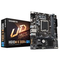 Gigabyte | H610M K DDR4 1.0 M/B | Processor family Intel | Processor socket LGA1700 | DDR4 DIMM | Memory slots 2 | Supported ha Gigabyte