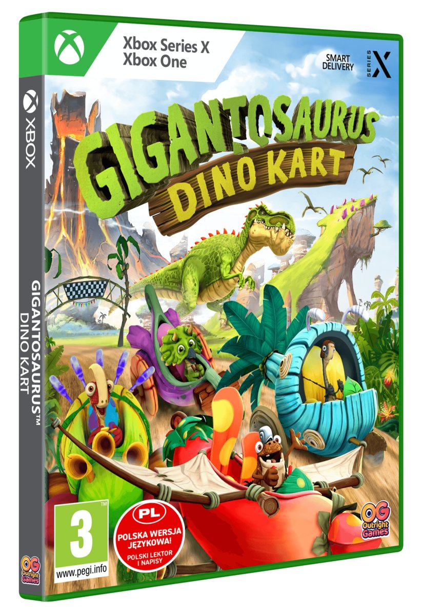 Gigantosaurus (Gigantozaur): Dino Kart, Xbox One, Xbox Series X-Zdjęcie-0