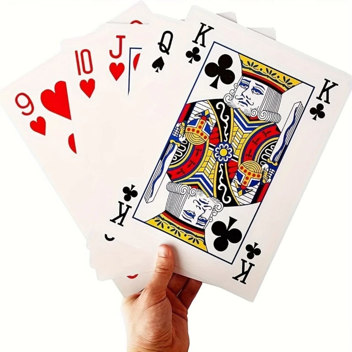 Gigantyczne Karty Do Gry 4 Razy Większe niż Normalnie Poker Imprezowa