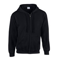 Gildan Bluza Z Kapturem Dla Dorosłych Unisex Heavy Blend Full Zip (M / Czarny) GILDAN