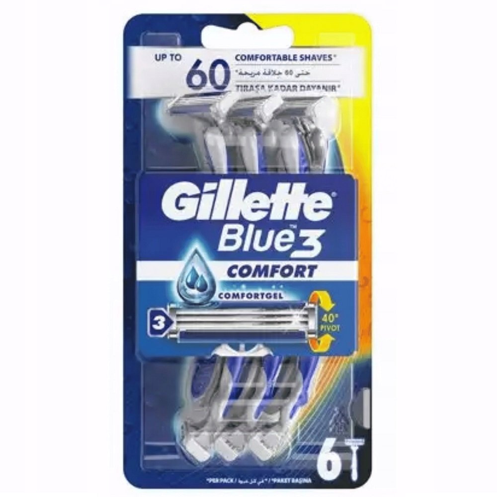 Zdjęcia - Maszynka / ostrze Gillette Blue 3 Comfort 6szt uniwersalny 