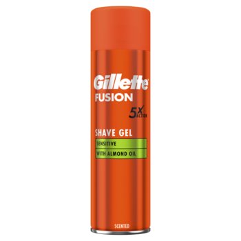 Gillette Fusion 5 Ultra Sensitive, Żel do golenia z aloesem, 200 ml - Gillette