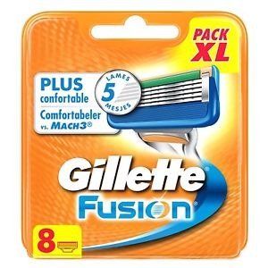 Gillette, Fusion, ostrze wymienne do maszynki do golenia, 8 szt. - Gillette