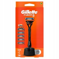 Gillette Fusion5 maszynka do golenia z podstawką + ostrza zapasowe 5 szt. Gillette