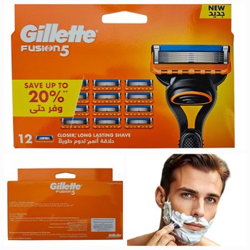 Gillette FUSION5 wkłady do maszynki 12 SZTUK ! - Gillette