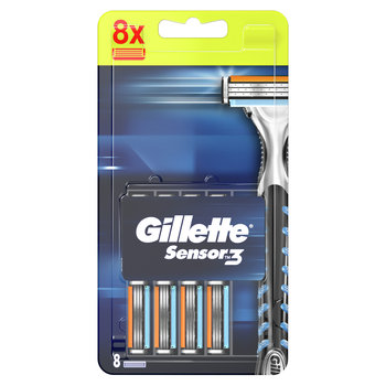 Gillette, Sensor3, Ostrza wymienne do maszynki do golenia dla mężczyzn, 8 szt. - Gillette